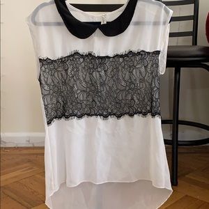 Lace detail blouse
